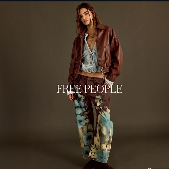 Vintage Men's Brown Leather Bomber Jacket Women Sz M Stand Collar Aviator Retro - Picture 9 of 16